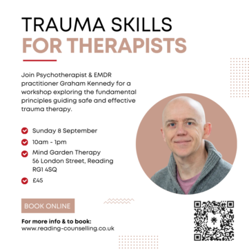 Advert for Trauma for Therapists Workshop